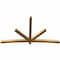 Ekena Millwork Alberta Rough Sawn Timber Gable Bracket, Western Red Cedar, 108"W x 63"H x 4"D x 4"F, 14/12 Pitch GBW108X63X0404ALB00RWR - alternate 5